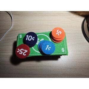 Horizon Group Pretend Play Felt Money 45 pc Math Counting Manipulatives